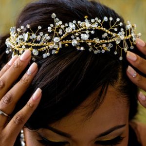 Crystal Vine Wrap Headpiece