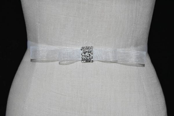 Bow & Crystal Sash